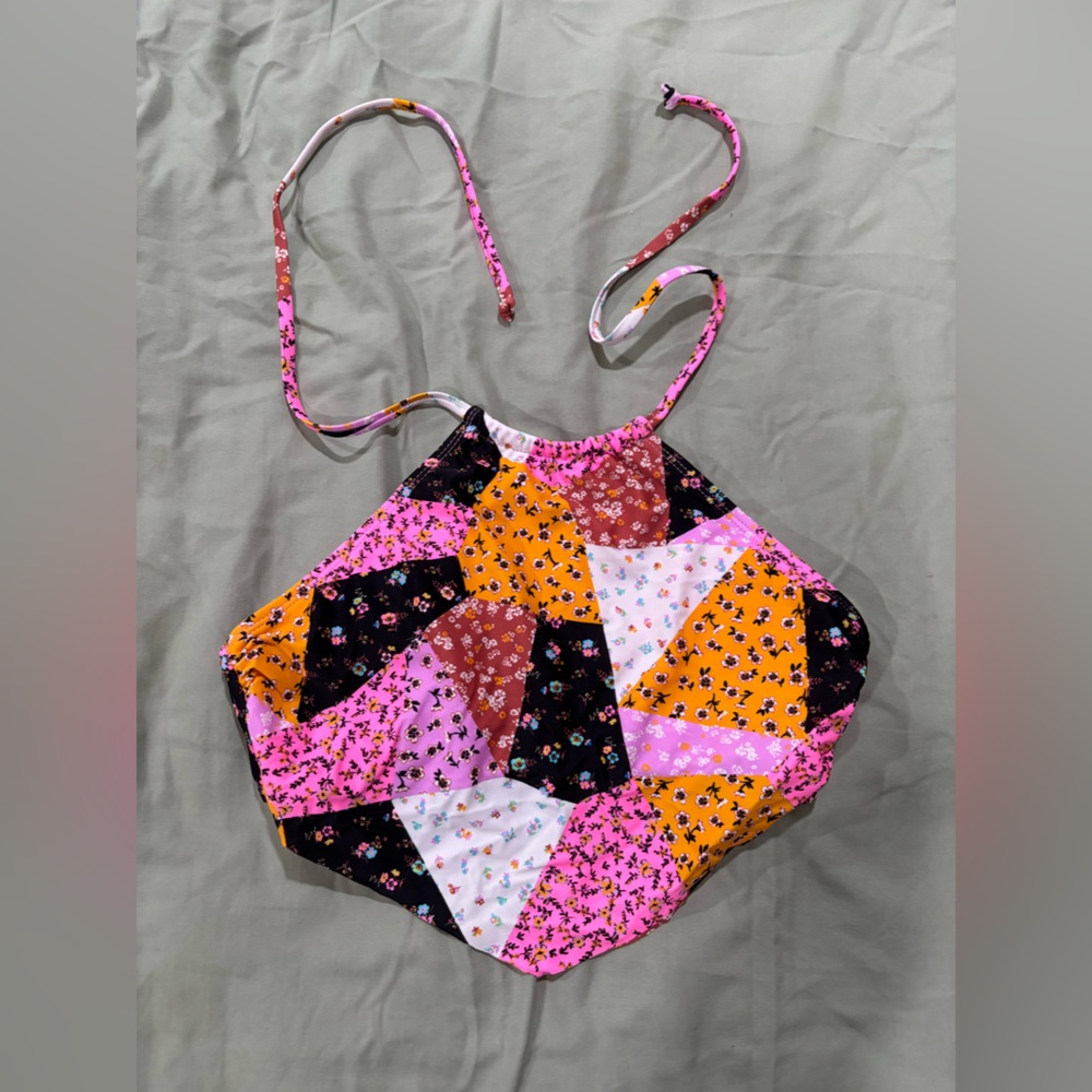 No Boundaries Floral Patchwork Top